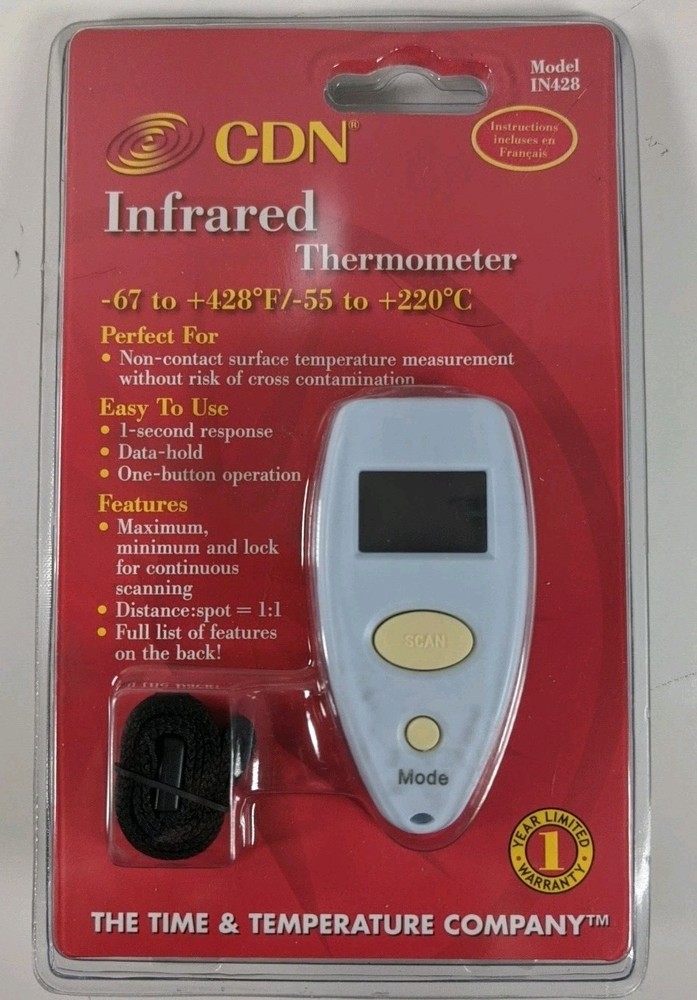 CDN Infrared Wireless Thermometer with 1-Second Response Model IN482