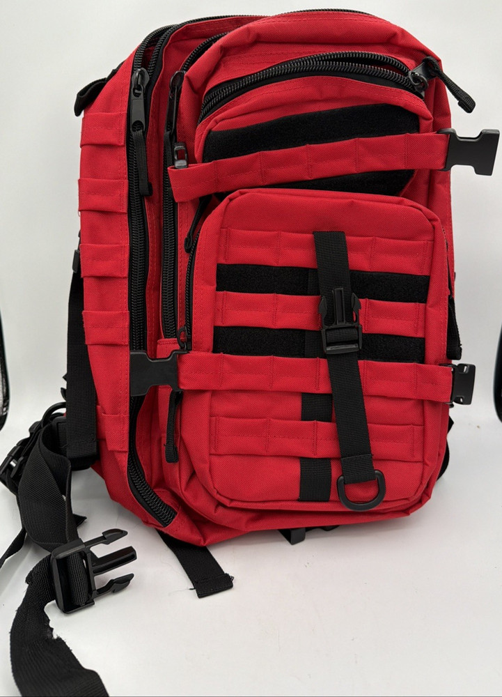 Tactical Backpack Assault Pack Rucksack Molle Bag Red