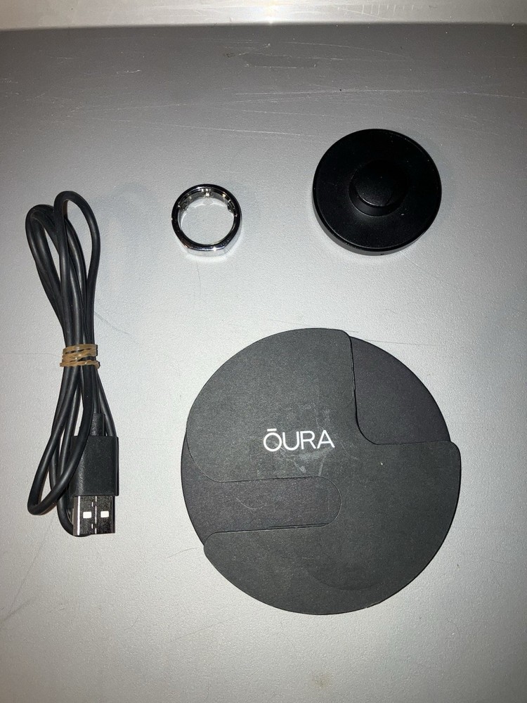 Oura Smart Ring 3rd Generation Heritage Style, Silver, Size 11