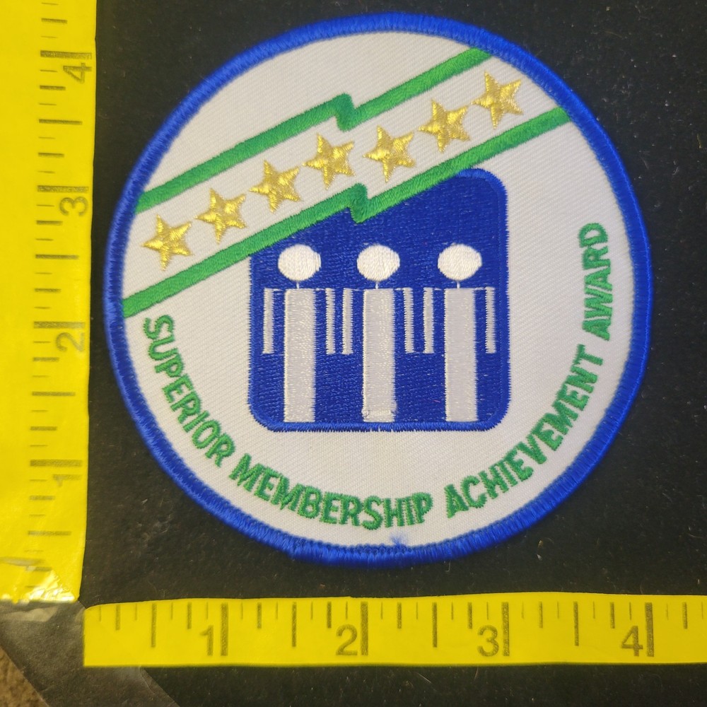 Superior Membership Achievement Award HUD Embroidered Jacket Patch Logo