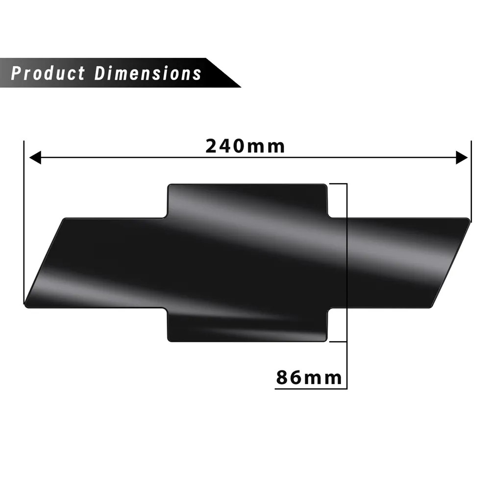 Front Grille Emblem Black Bowtie For Chevrolet Silverado 2000-06 Tahoe Suburban