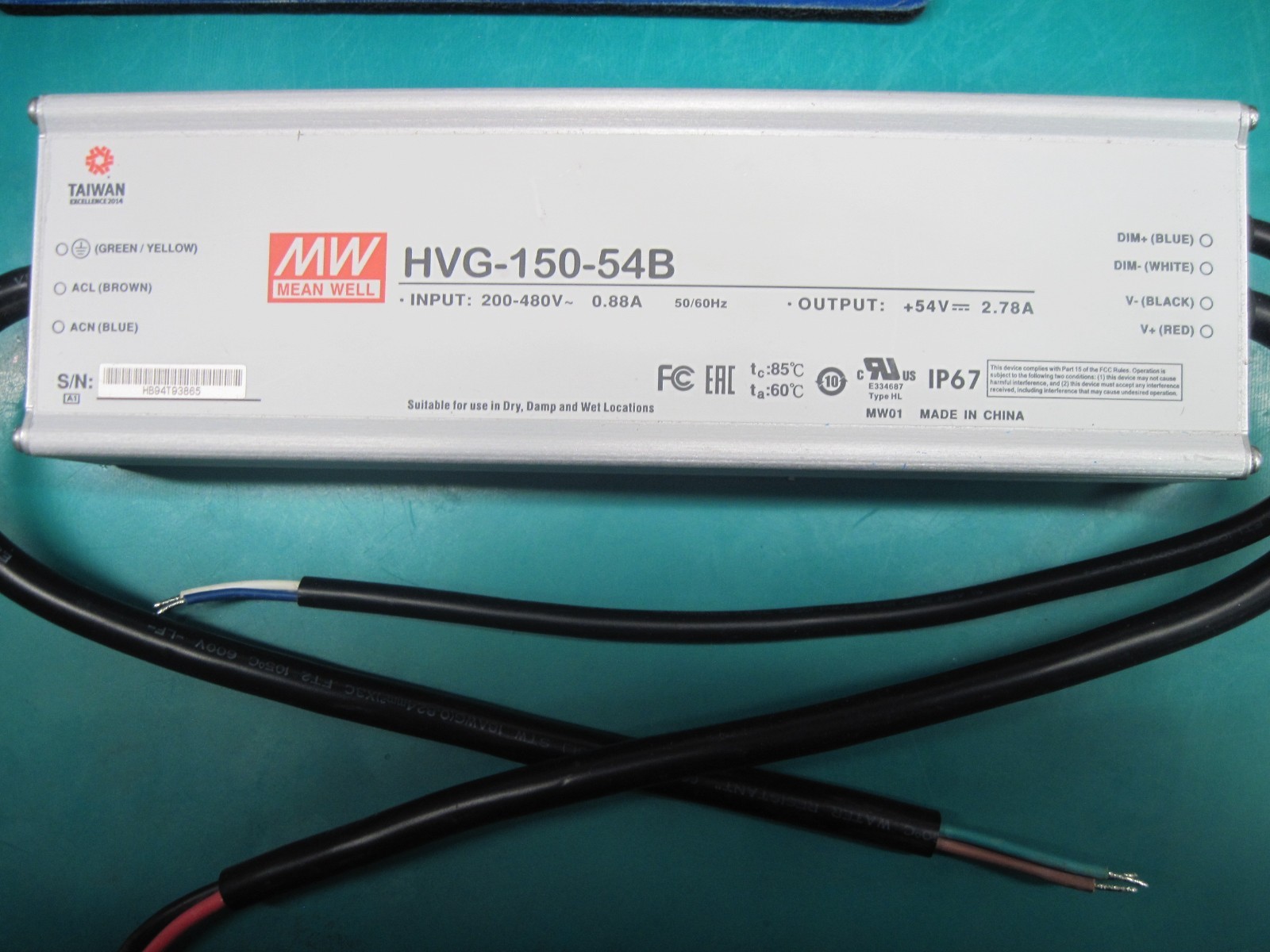 HVG-150-54B  MEAN WELL