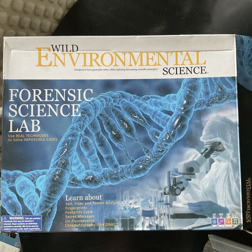WILD ENVIRONMENTAL SCIENCE Forensic Science Lab - Crime Scene Science Kit STEM
