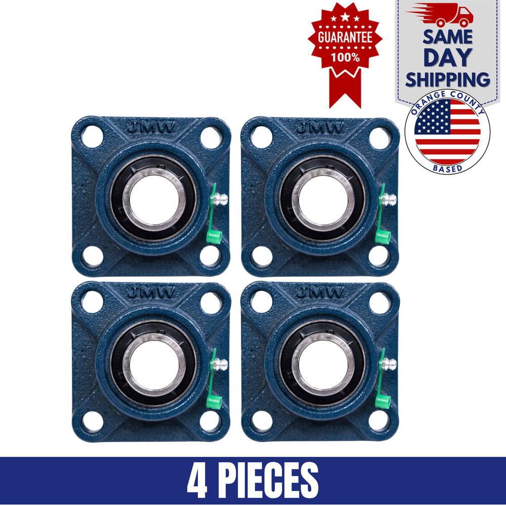 UCF204-12 Pillow Block Flange Bearing 3/4" Bore 4 Bolt Solid Base (4PCS)