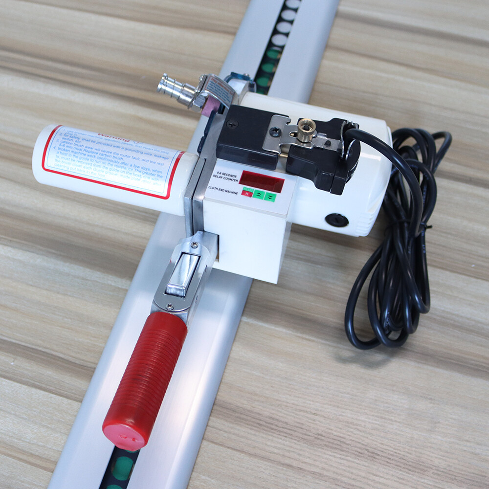 110V High Speed Fabric End Cutter w/75" Rack & Digital Counter Delay Function