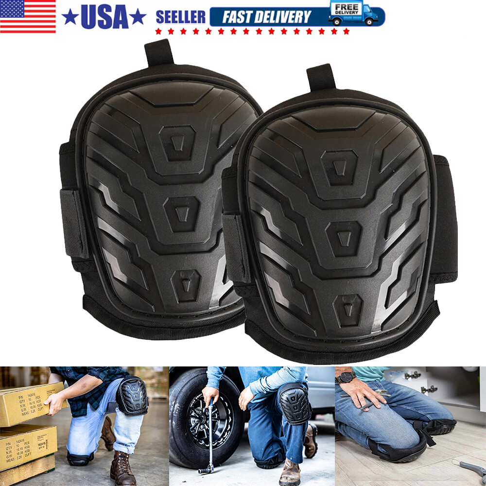 Construction Gel Knee Pads Safety Leg Protectors Work Comfort Pair Professional