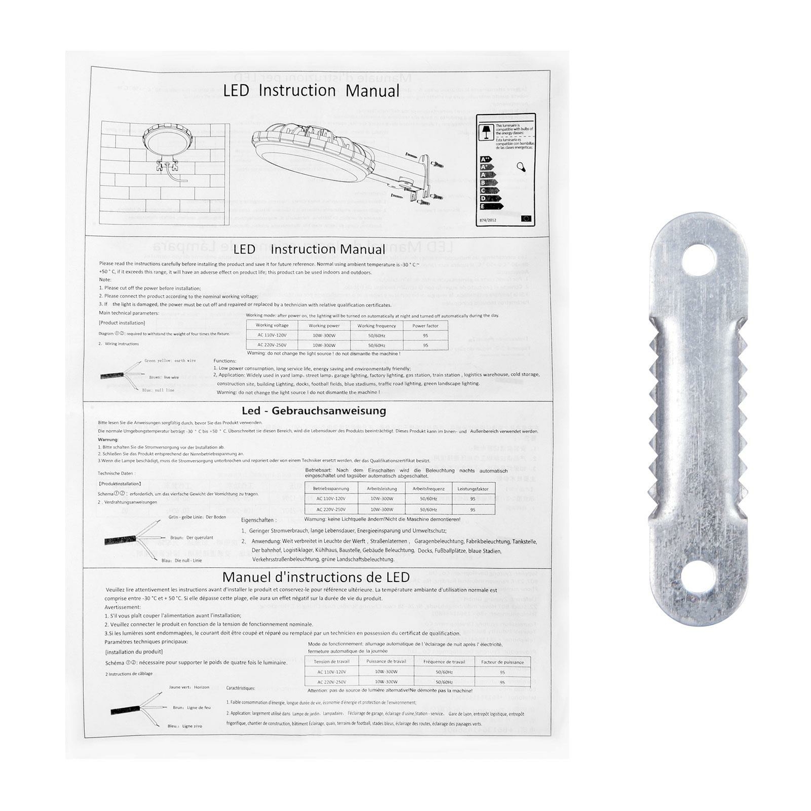 LED Barn Light 100W,12000LM Dusk to Dawn Security Area Lights Yard Lighting IP65