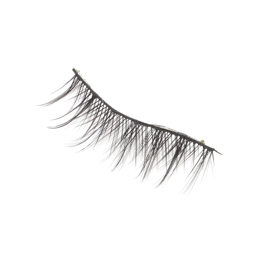Natural False Eyelashes for Makeup Black X002 5 Pair