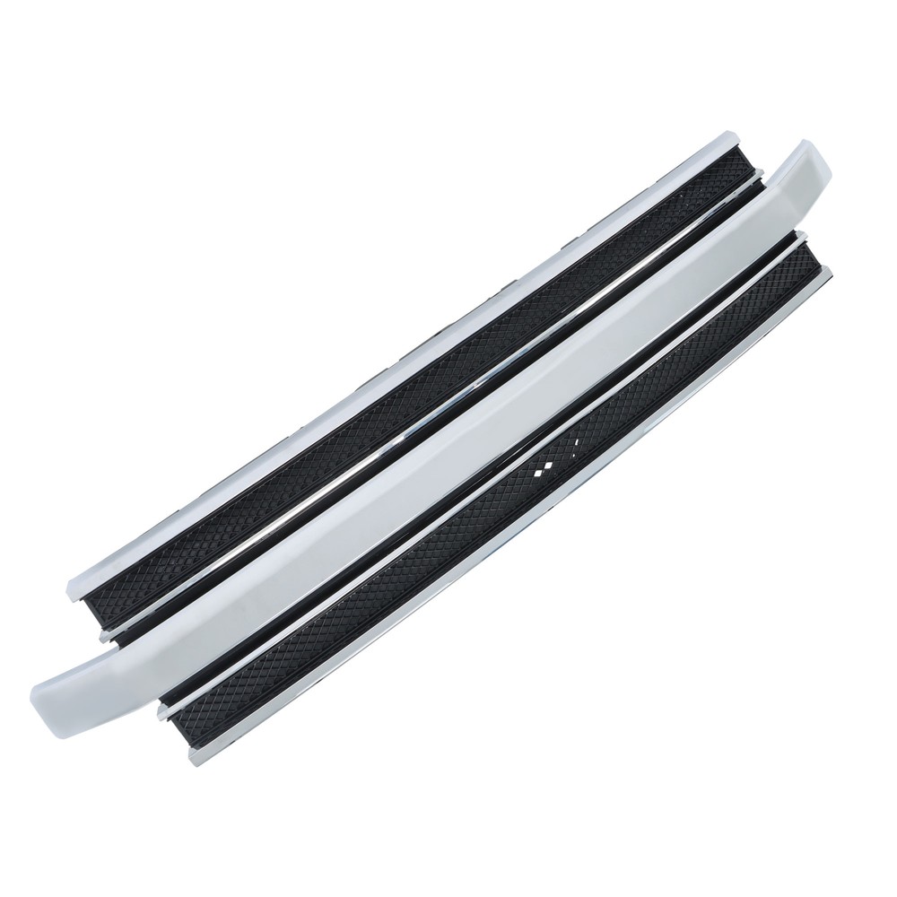 Front Upper Bumper Grille With Chrome Trim Plastic For 2013-2019 Ford Flex