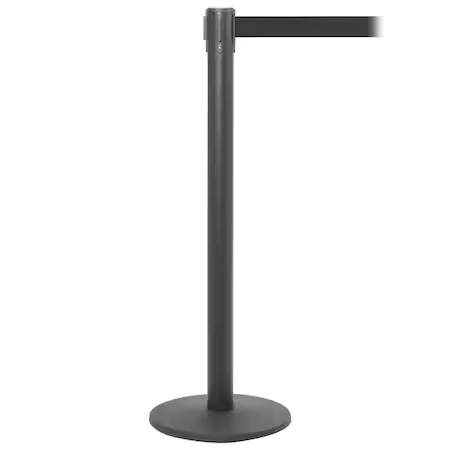 QUEUE SOLUTIONS PRO250B-GN130 QueuePro 250, Black, 13' Green Belt
