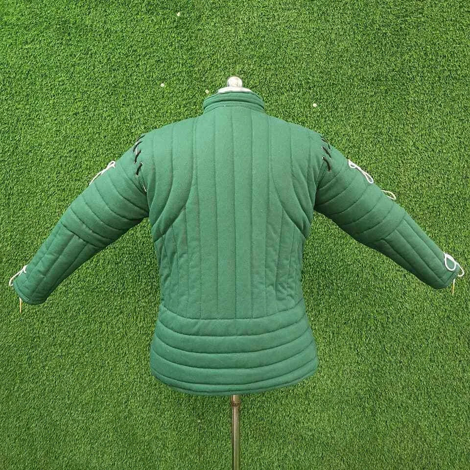 Halloween Medieval Arming Doublet Gambeson Quilted Armor Aketon Costume Jacket