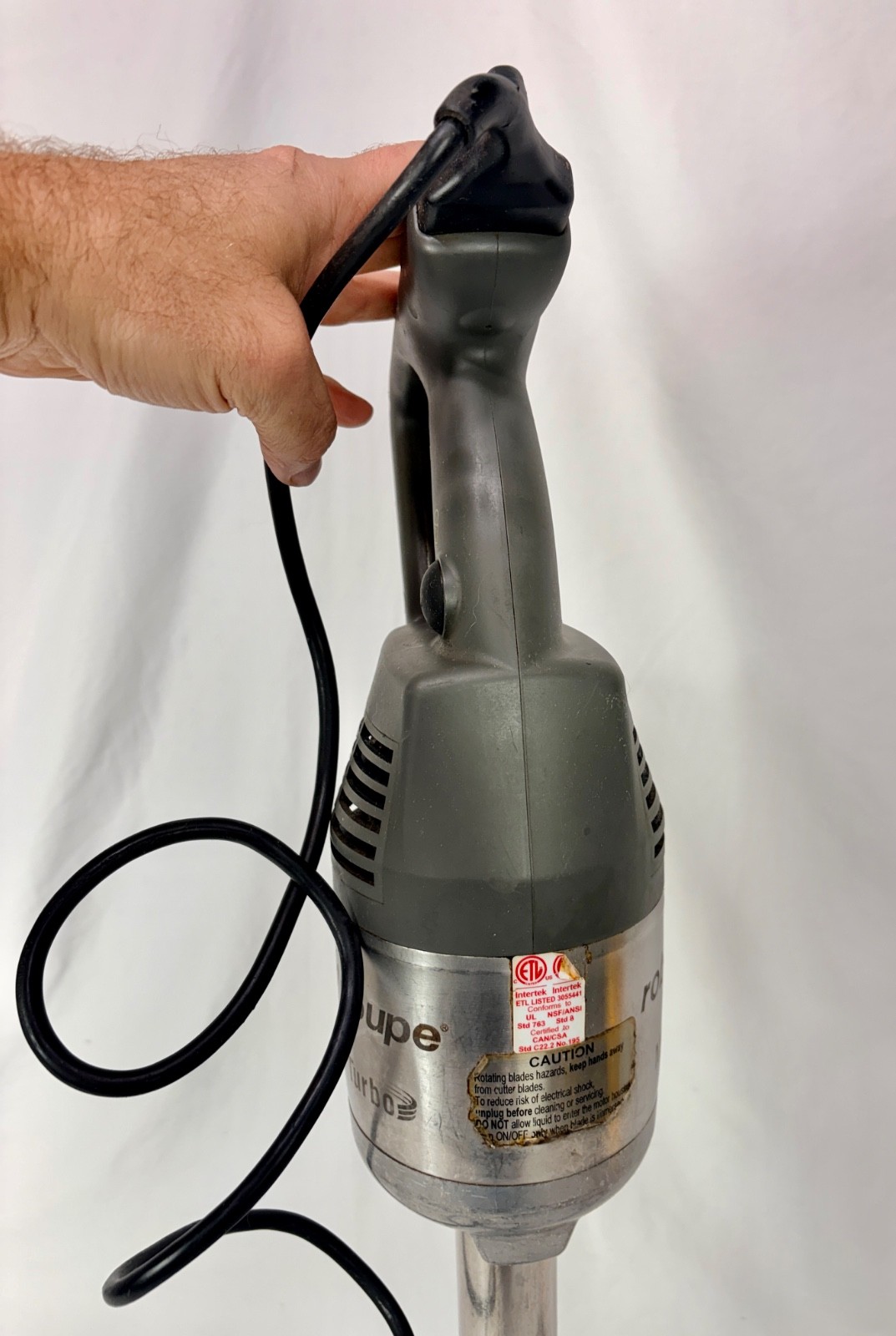 Robot Coupe MP 550 Turbo 18" Single Speed Immersion Blender - 1.1 HP "Read"