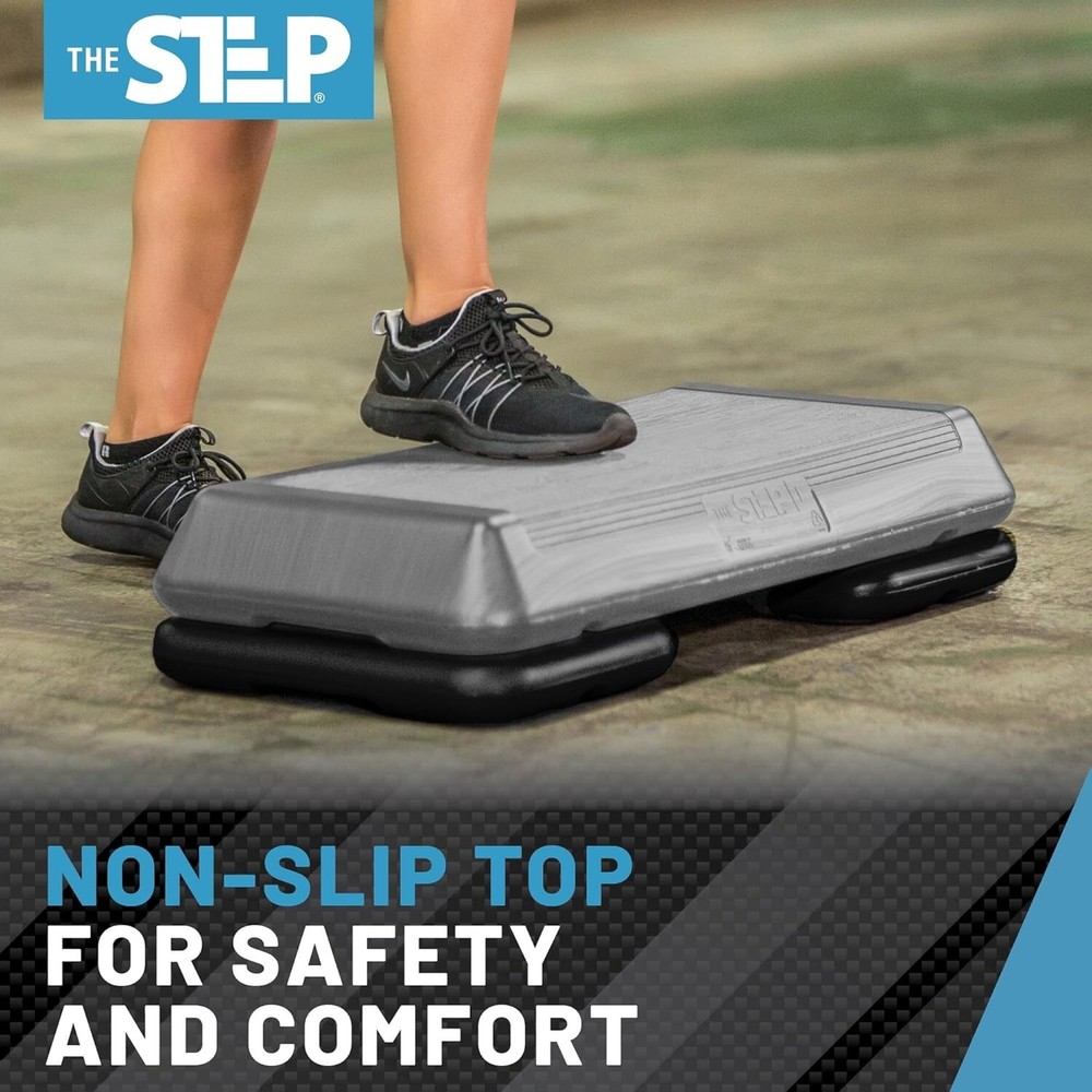 Step Platform Recyclable Hdpe Adjustable Height for Cardio and Strength