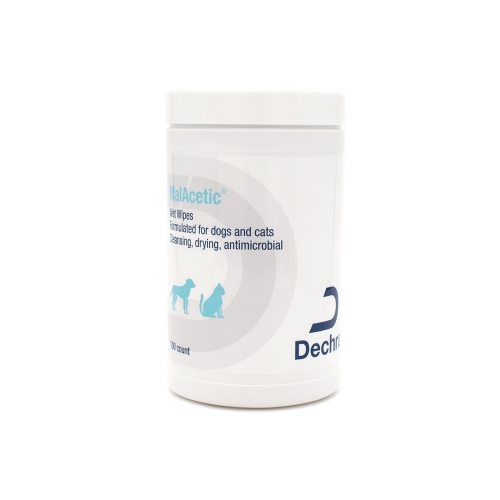Dechra MalAcetic Wet Wipes/Dry Bath, 100 Count