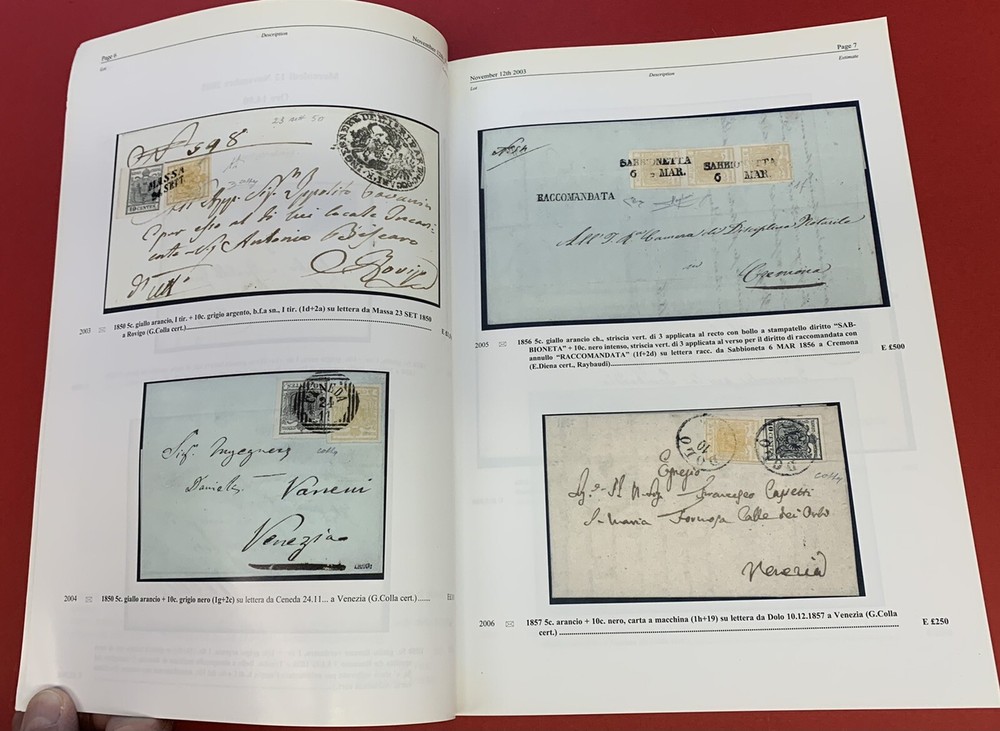 The Gaetano Vullo Collection of Italian States, Harmers, London, Nov. 12, 2003