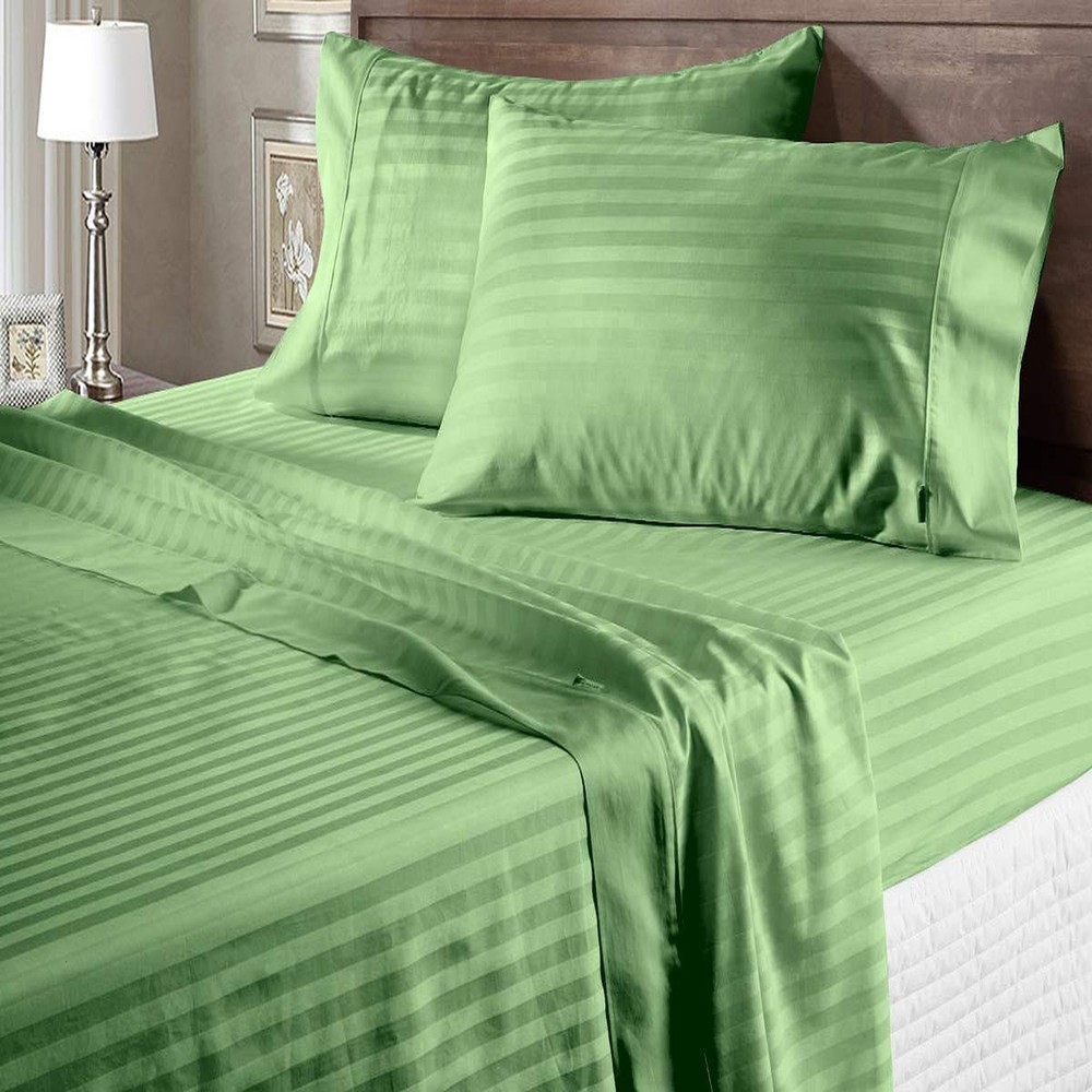 Soft Bedding  1000 - 1200 Thread Count 100% Cotton Moss Stripe Select Item