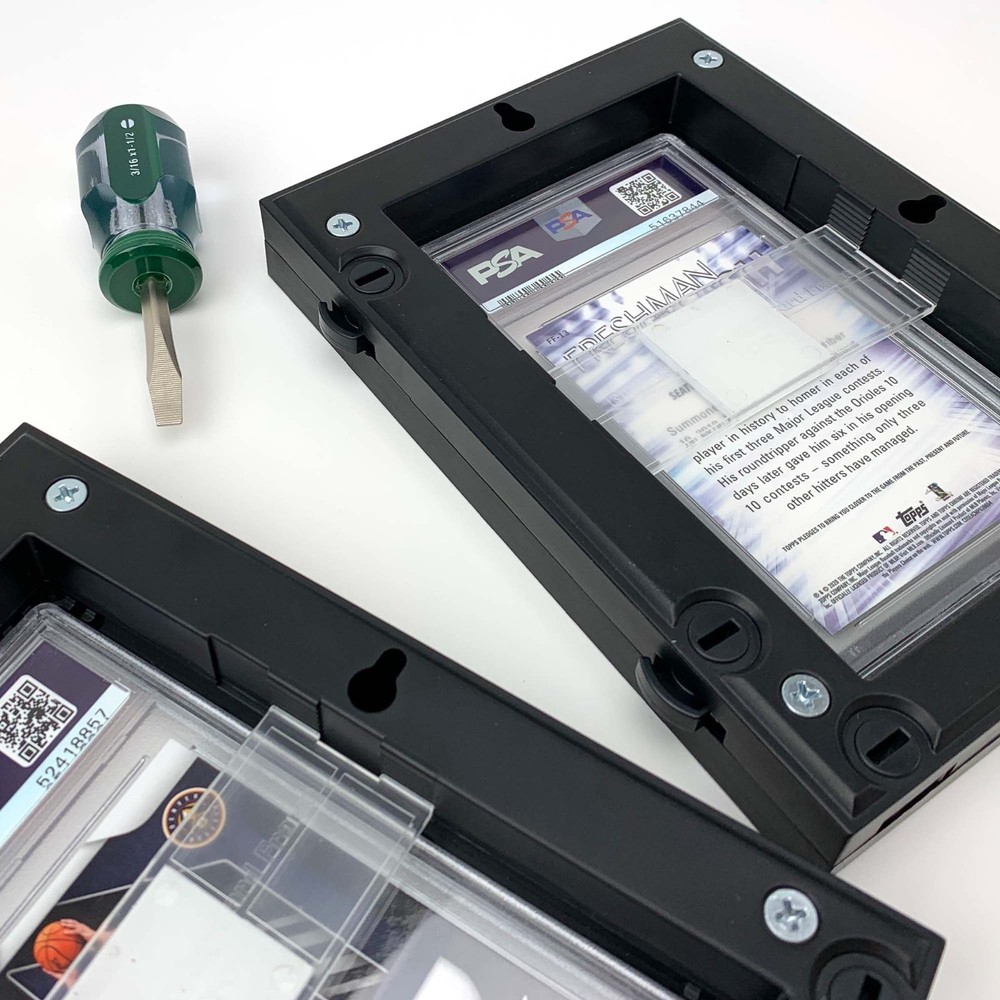 BCW Wall Mountable Interlocking Graded Card Display Frames Black New Pack of 24