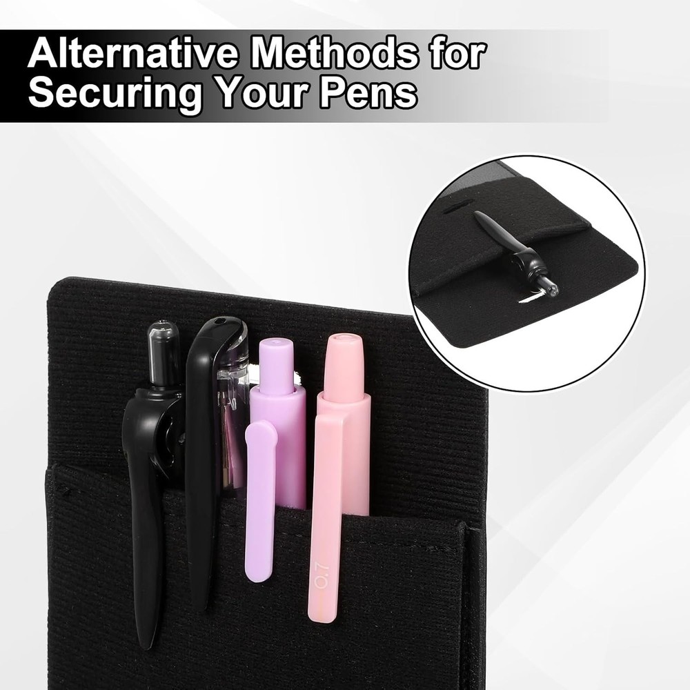 2 Pcs Leather Pocket Protector, PU Leather Pocket Organizer Pockets Protector fo