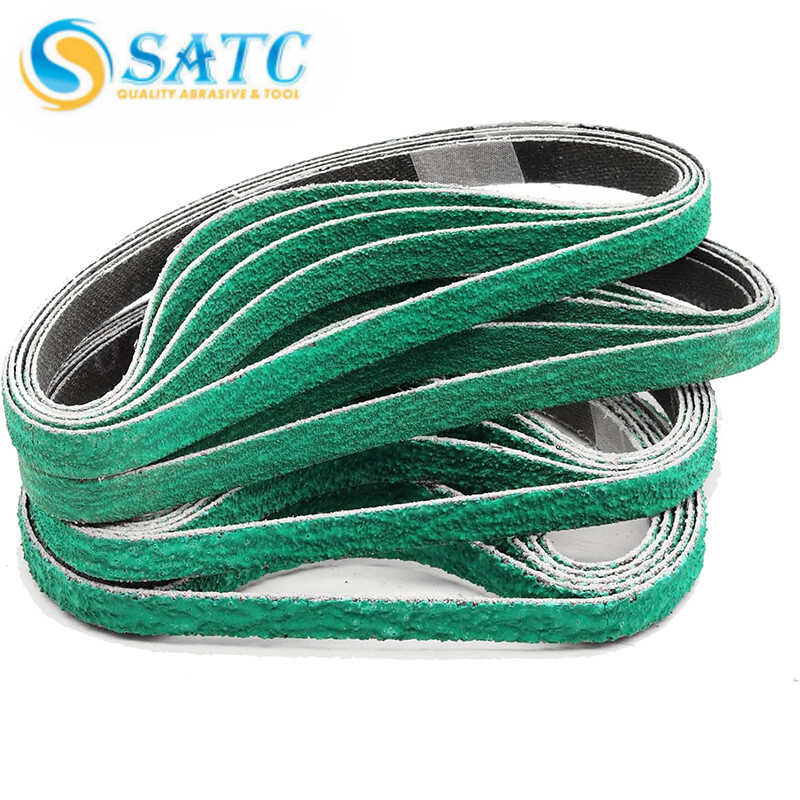 SATC 10 Pack 1/2" x 18" Zirconia Sanding Belts 36 Grit for Air File Belt Sander