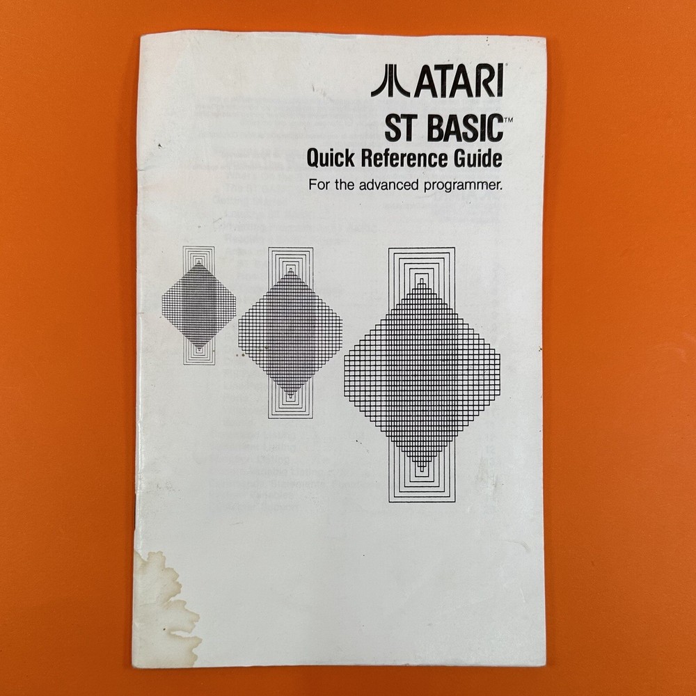 Atari ST Manuals Bundle - SC 1224 Monitor, ST Basic Quick Reference, 1st Word