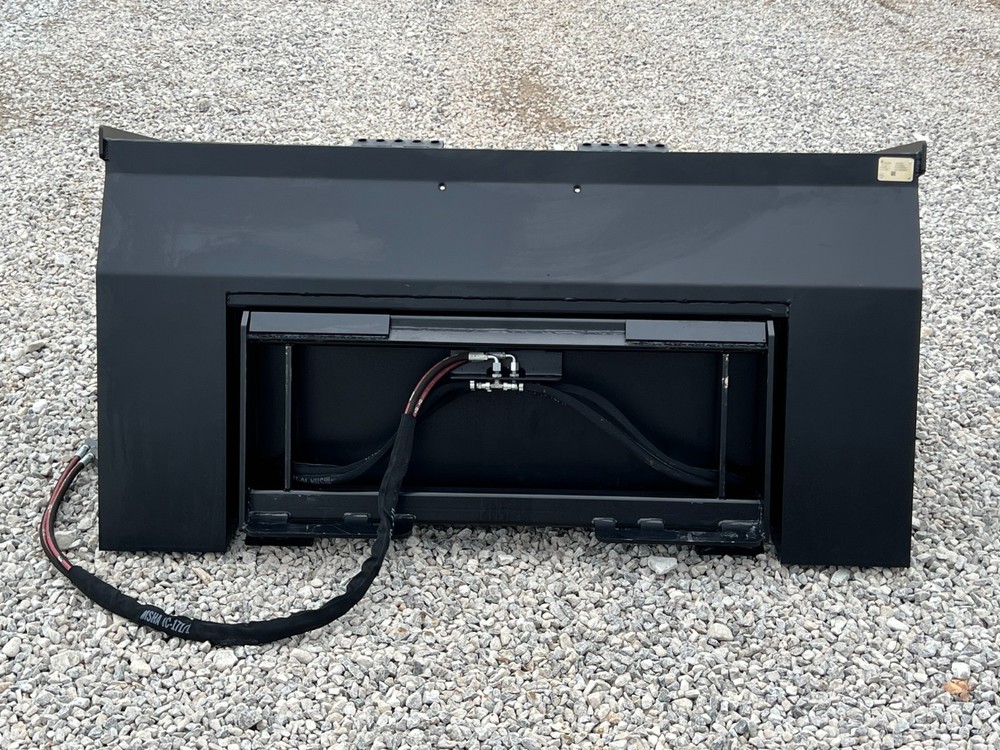 72" High Front Dump Smooth Bucket Attachment Fits Skid Steer Quick Attach