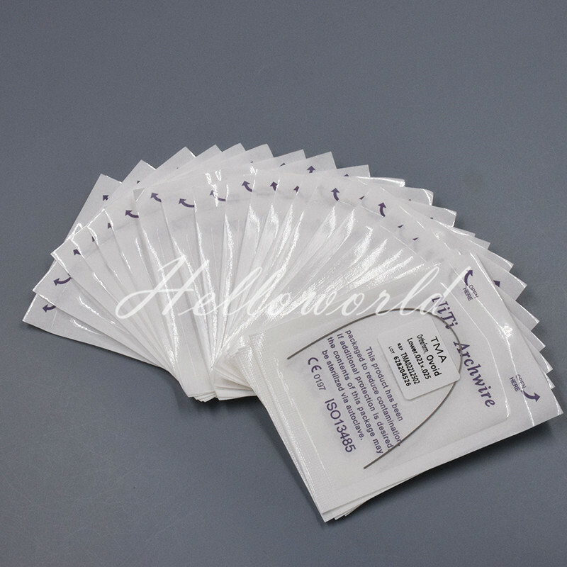 5 Packs Dental Ortho TMA Arch WireTitanium Molybdenum Alloy Rectangular