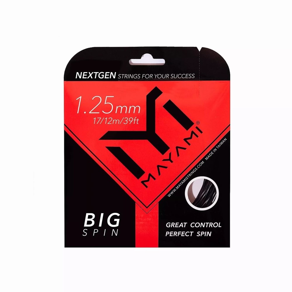 Mayami Big Spin 17 1.25mm tennis string set