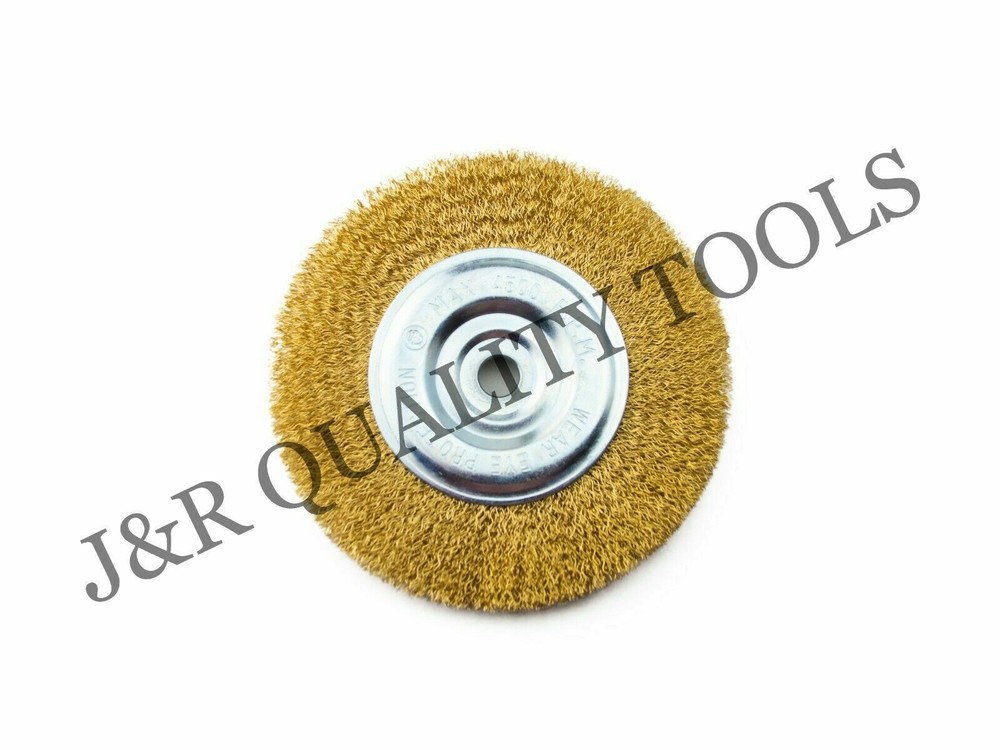 5-PACK 6" INCH ROUND WIRE BRUSH WHEEL FOR BENCH GRINDER
