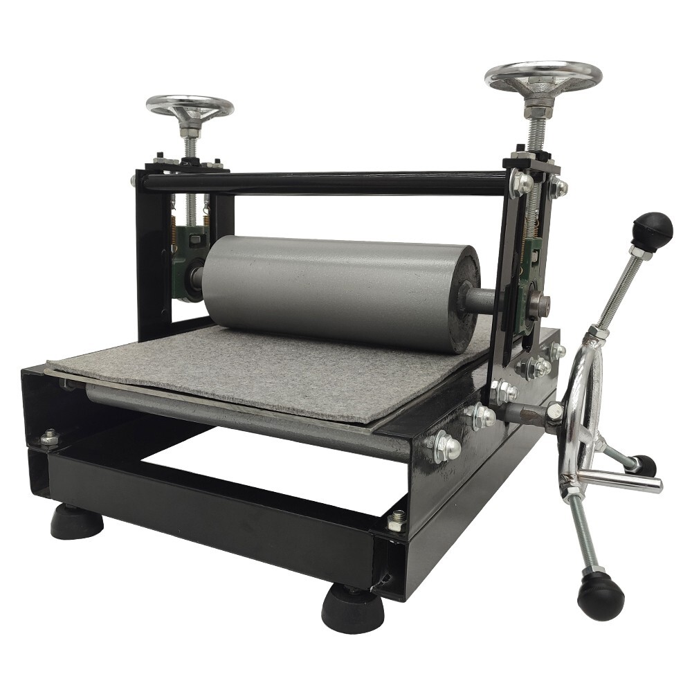 Intbuying Slab Roller Printmaking Machine Portable Tabletop 50*30cm