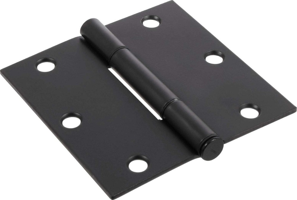 3 PCS 31/2" Hardware Essentials SqueakProof Square Corner Door Hinge Bronze