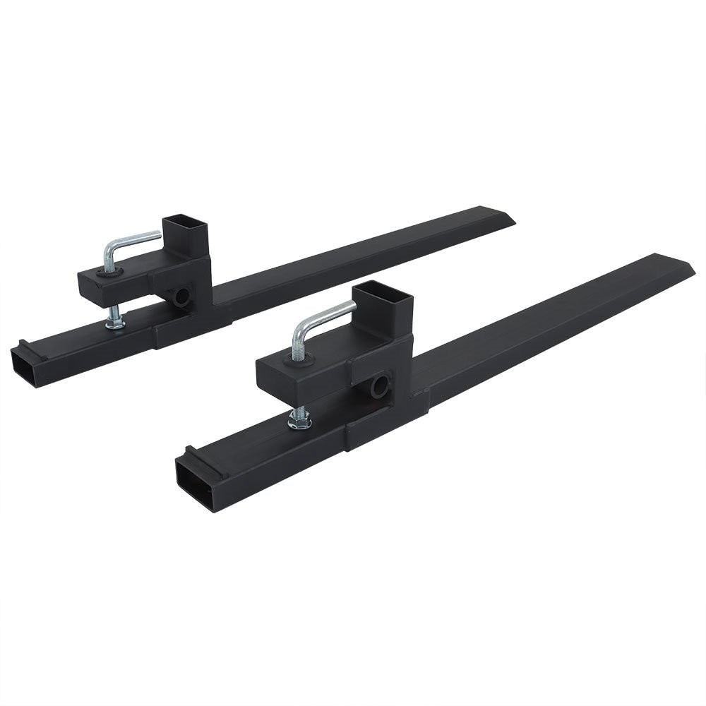 Clamp On Bucket Loader Attachment Skid Steer Tractor Pallet Forks 60" 4000Lbs