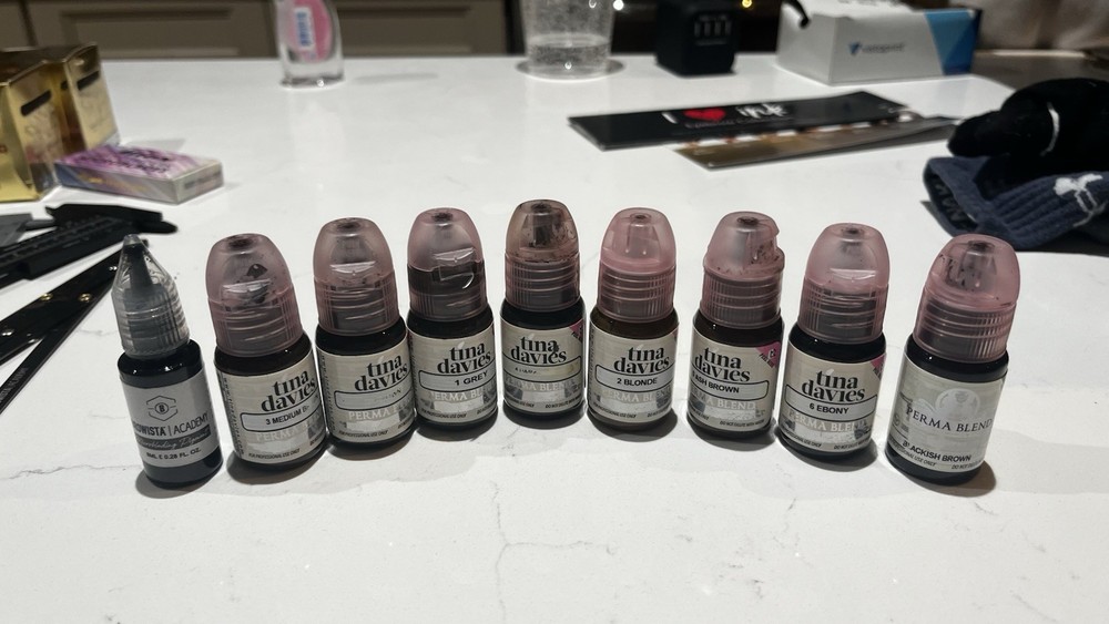 Microblading and Powderbrow Bundle(3 tattoo guns with various needle sizes, etc)