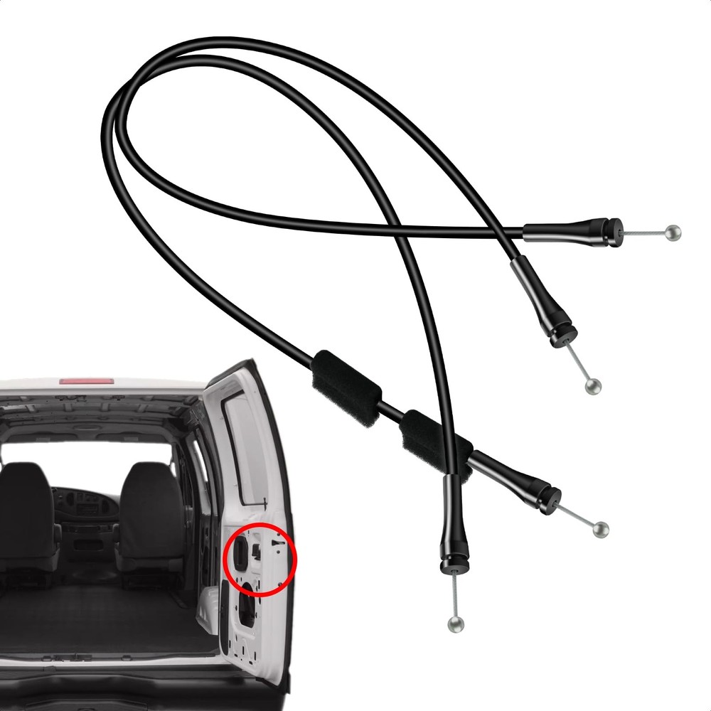 Blycorul Right Rear Door Lock Latch Upper & Lower Release Cables, Compatible...