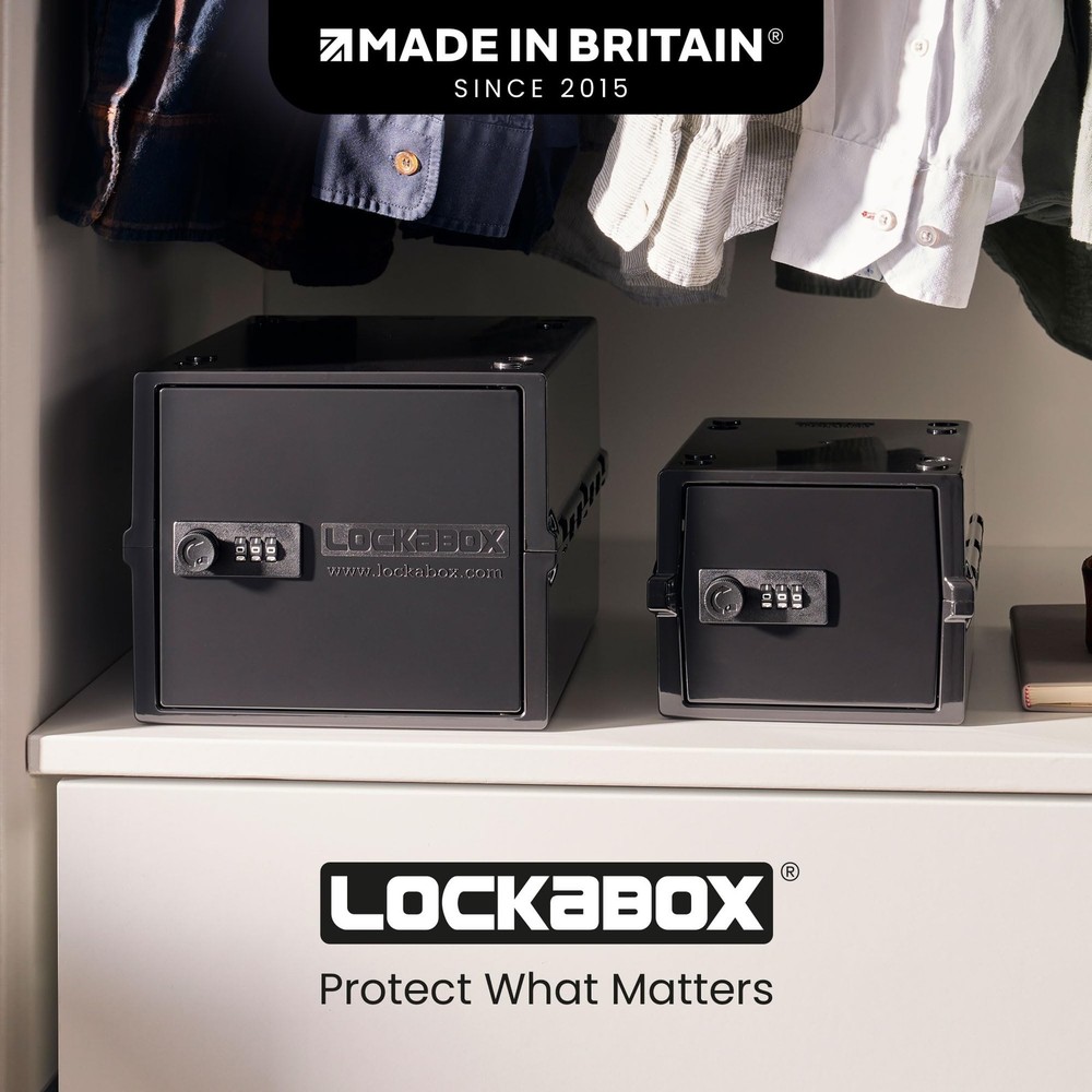Lockabox Mini™ Small Lock Box with Combination Lock Half Letter Sized Mini Locka