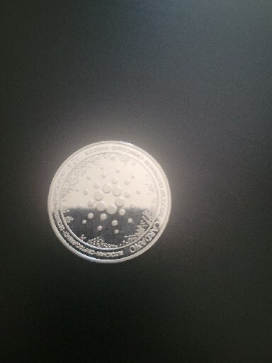 Cardano ADA | In Code We Trust | Crypto Currency Silver Plated Coin