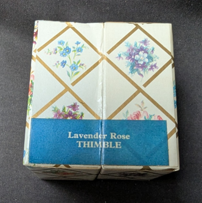 3 Royal Albert Rose Thimbles - Original Boxes