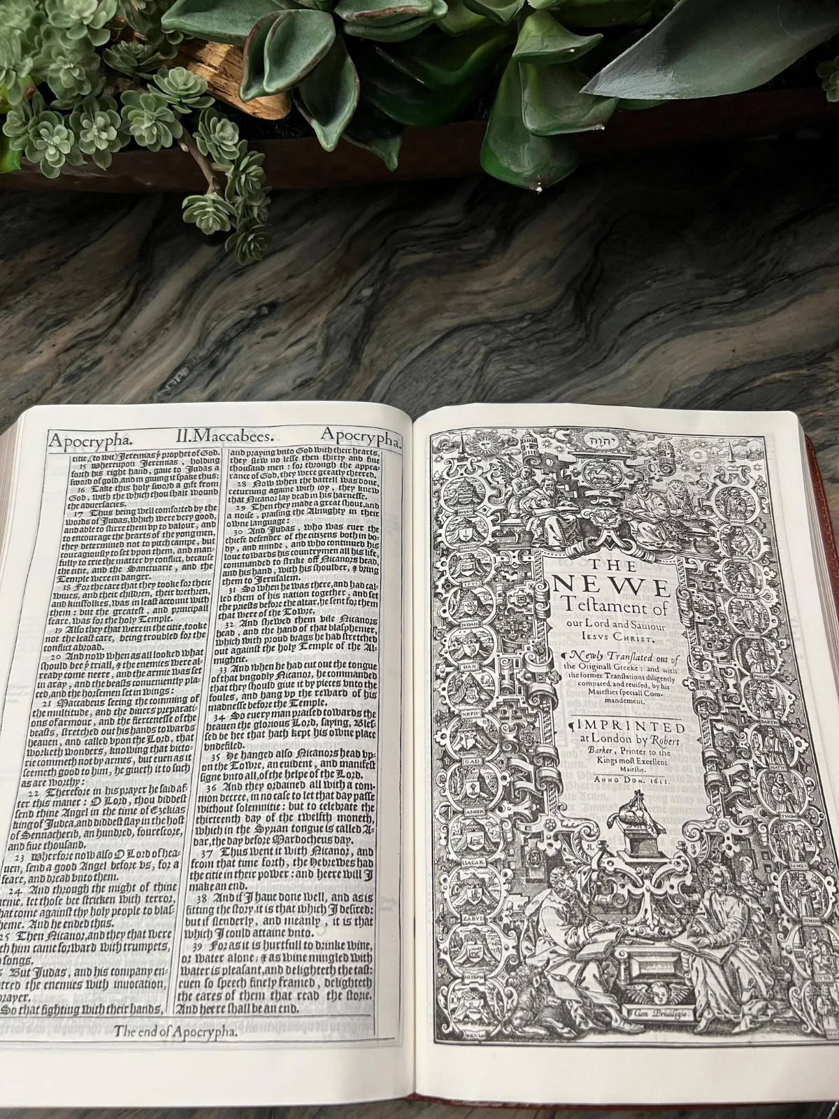 1611 KJV Facsimile w/ Apocrypha: 1st Edition, Authentic Reproduction (11x7x1.5)