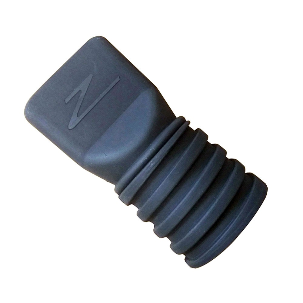 Zamp HTA22ADP; Helmet Air Hose Adapter, Low Profile, Straight, Black Rubber