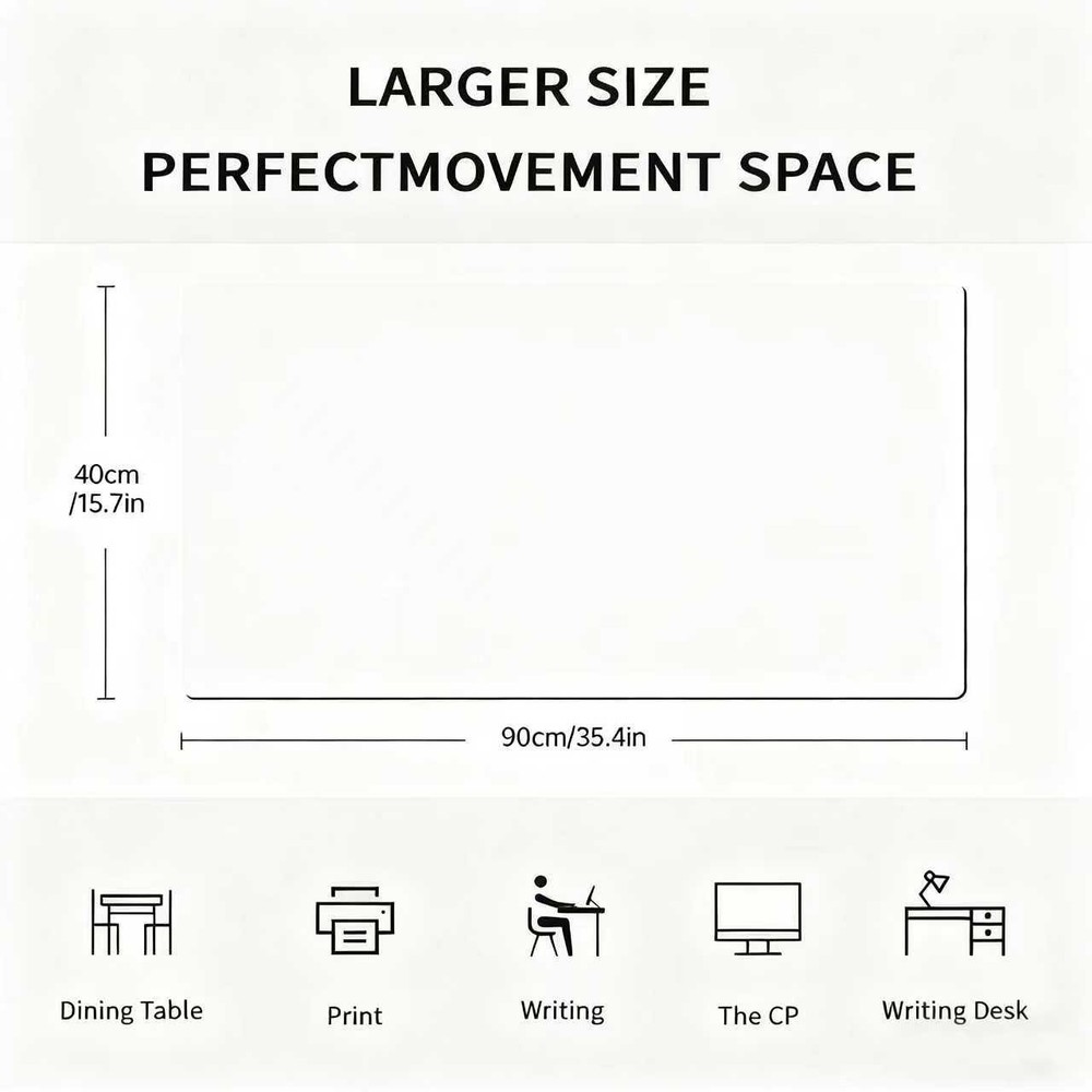 40*90cm1pc Capybara Pattern HD Printed Pad for Desk, Multi Functional XXL Mousep