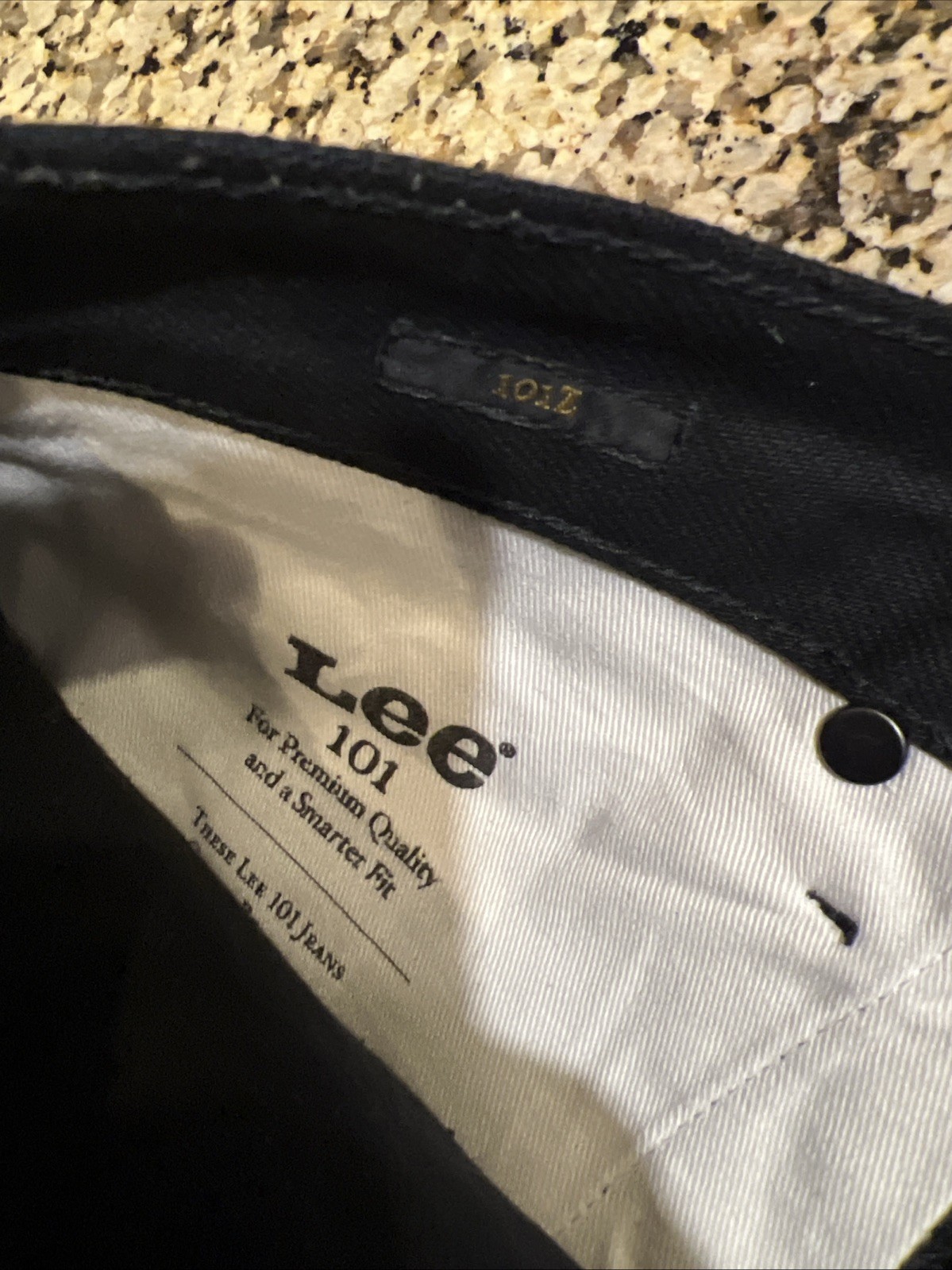 Lee 101z 29x32 Black Black Right hand Twill Blue Selvedge 13oz Japan Fabric