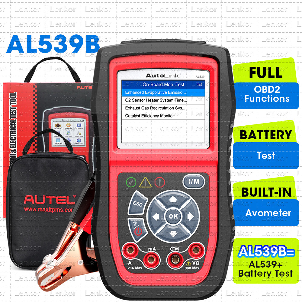Autel AutoLink AL539B Battery Electrical Circuit Tester OBD2 Code Reader Scanner