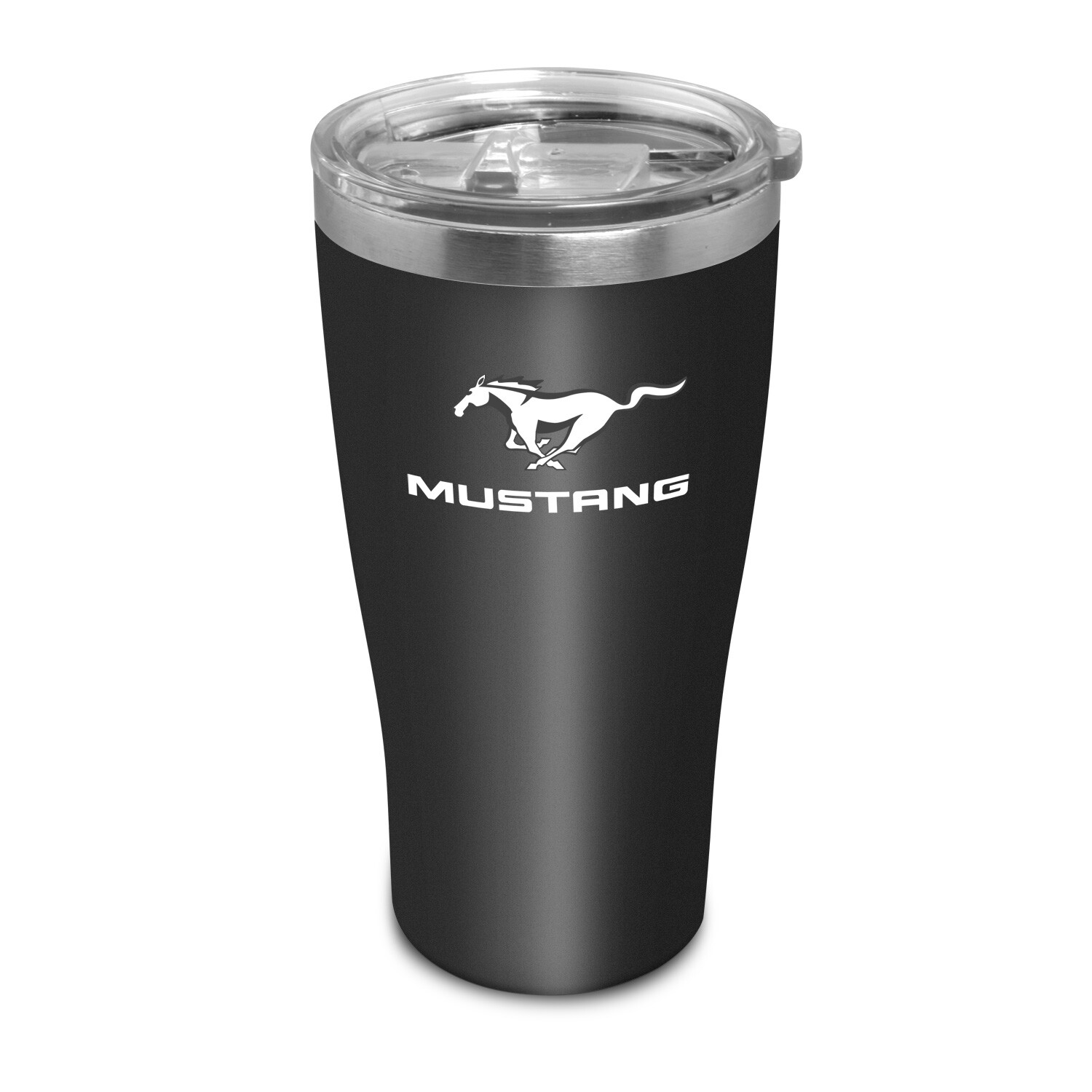 Ford Mustang Full-Color Logo 20 oz Black Stainless Steel Travel Tumbler Mug