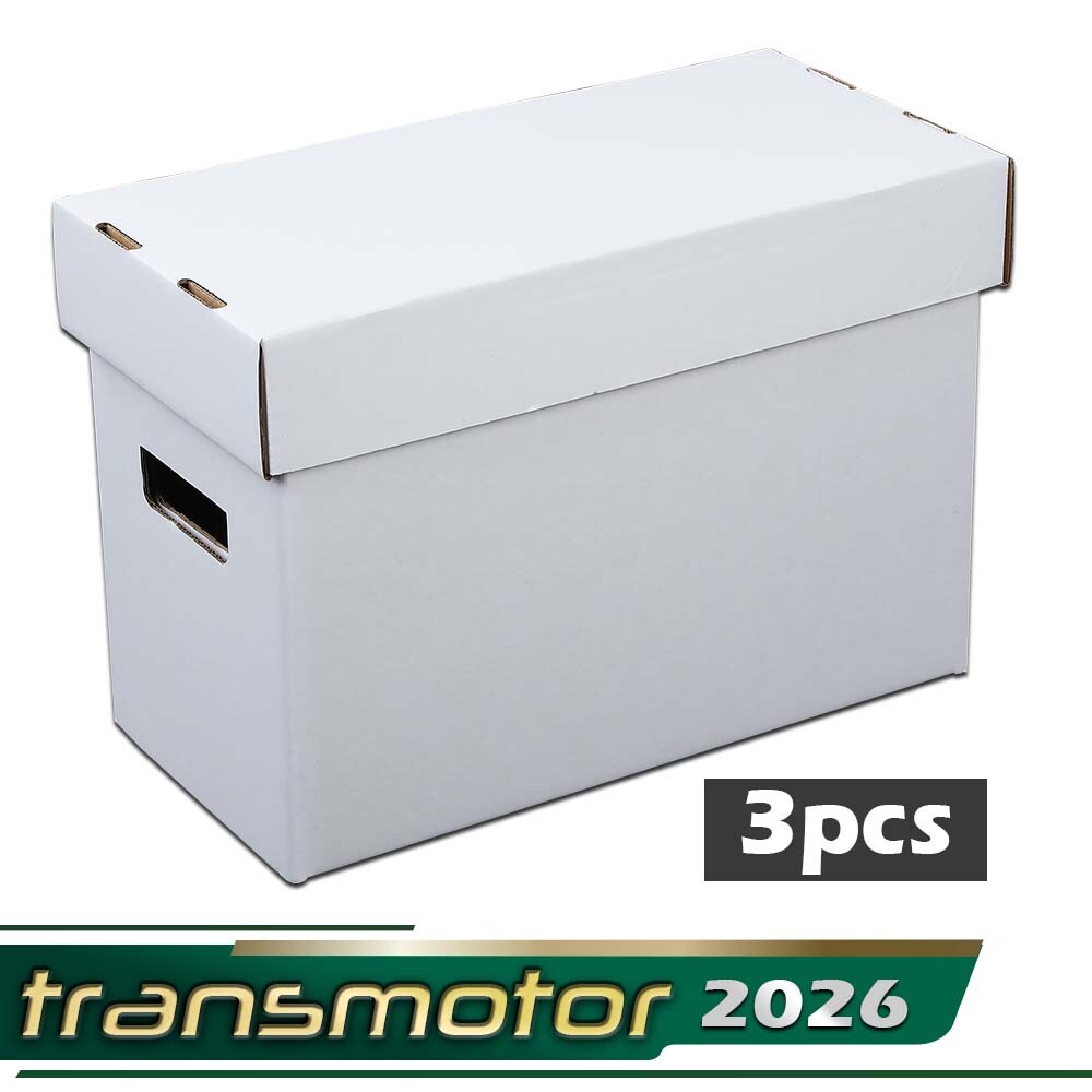 3Pcs Short Comic Book Storage Boxes Holds 150-175 Stackable Archival Cardboard