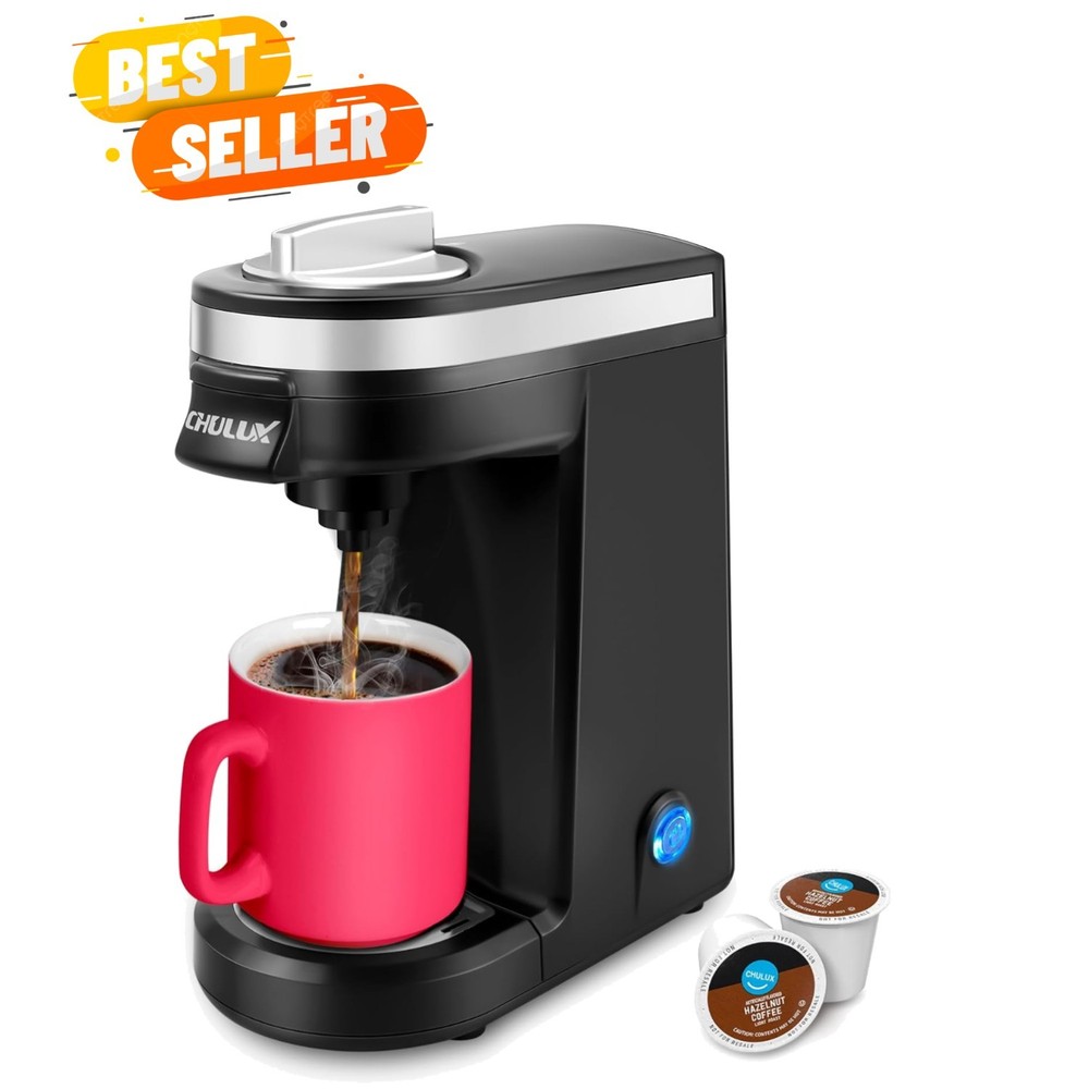 Portable Single Serve Coffee Machine - Fast Brewing & Effortless Cleanup