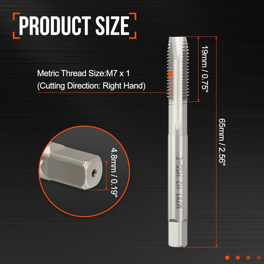 M7x1 Spiral Point Plug Threading Tap Polished Screw Tapping