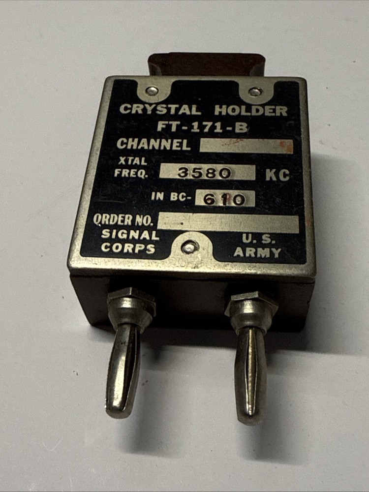 PARASET replica transceiver ORIGINAL 3.580 MHz crystal holder FT-171-B