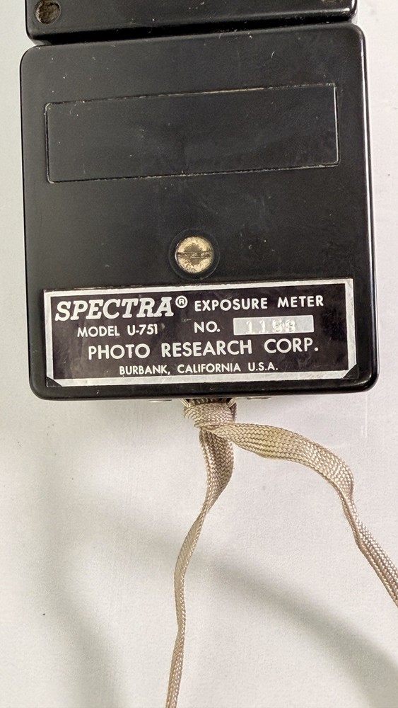 Spectra Universal Exposure Meter Model U-751 with Case & Diffuser Disc X10 125