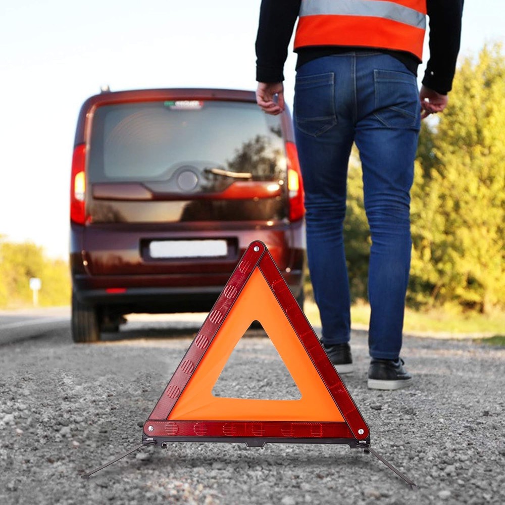 Triple Warning Triangle Cone Emergency Warning Three-Piece Set