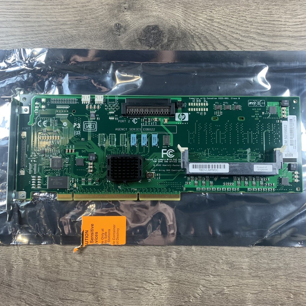 HP Smart Array 6402 Controller PCI 133 Agency Series EOB022 with Disks