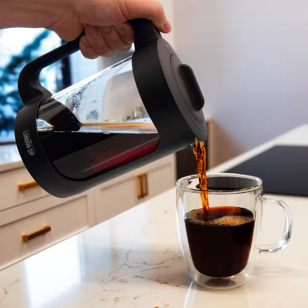 London Sip 6-Cup Black Cold Brew Coffee Maker